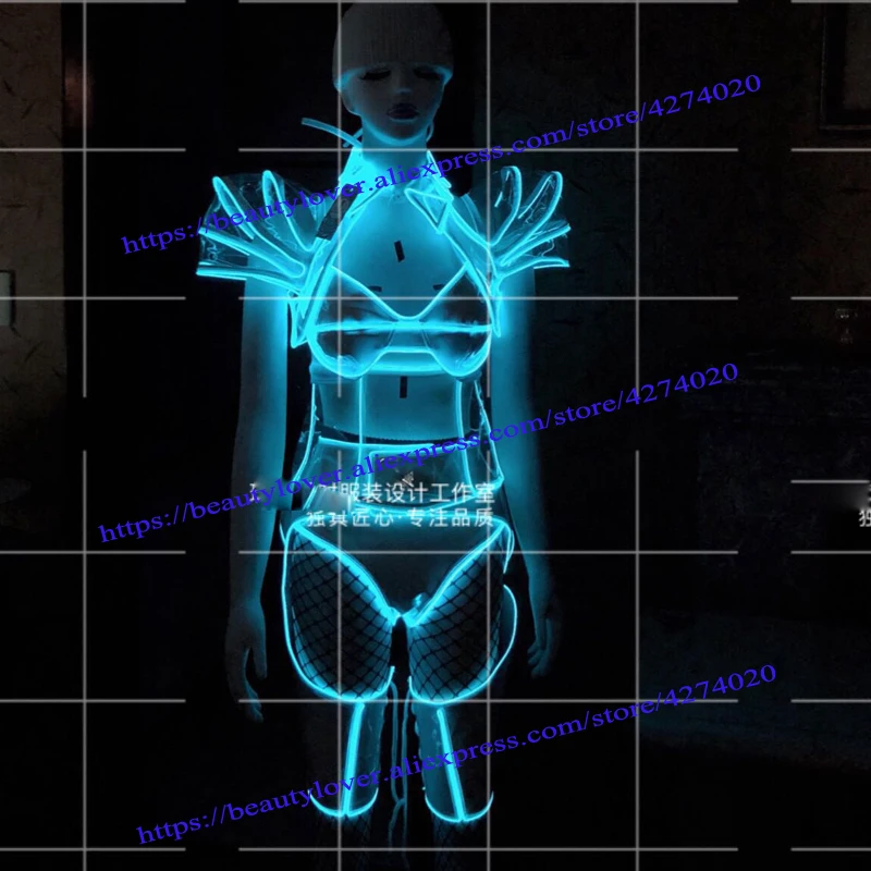 Светящиеся Соблазнительные костюмы для вечевечерние с технологическим