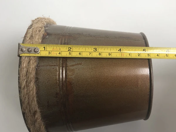 

4Pcs/Lot D15xH13cm Brass Metal Buckets Unique Planter Iron Home Deceoration Tbale vase