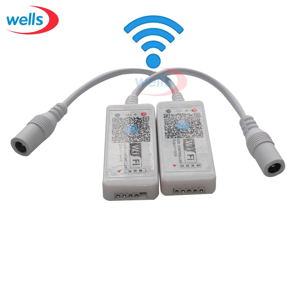 1 шт. RGB / RGBW wifi контроллер с 24 клавишным пультом дистанционного управления IOS/Android