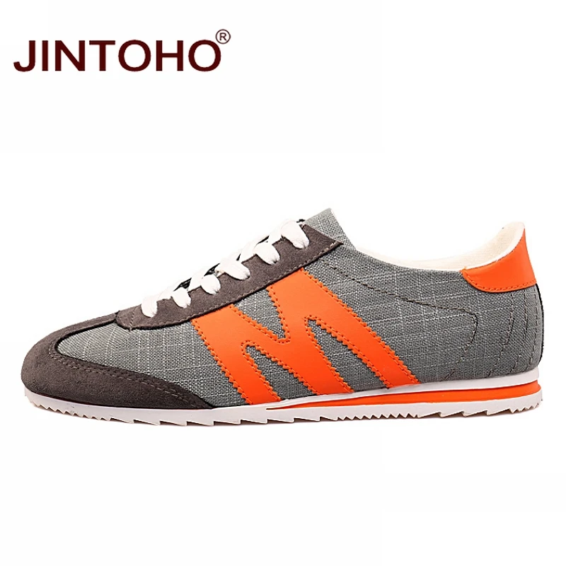 Jintoho/брендовые модные повседневные мужские ботинки дышащие Обувь дешевые