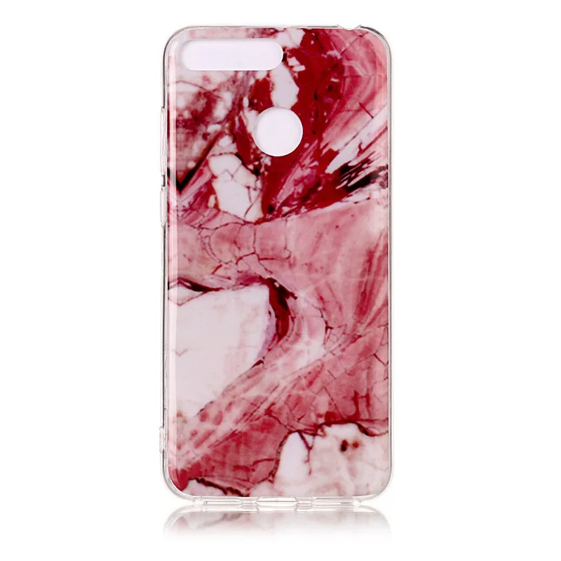 39 Huawei Honor 7A Pro, мраморный чехол для Coque Huawei Y6 Prime, чехол, чехол, цветной гранит, мягкий силиконовый чехол для телефона, Fundas - Цвет: 39