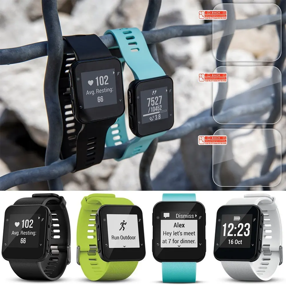 10PCS Screen Protector for Garmin Forerunner 35 Vivoactive HR 920XT Smart Watch Tempered Glass Protective Film | Электроника