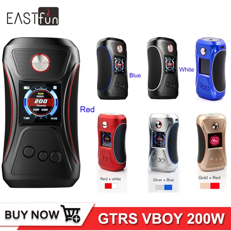 Оригинальный GTRS Vboy 200 Вт бокс мод SX500 Чип высокопроизводительный чипсет 18650 V BOY