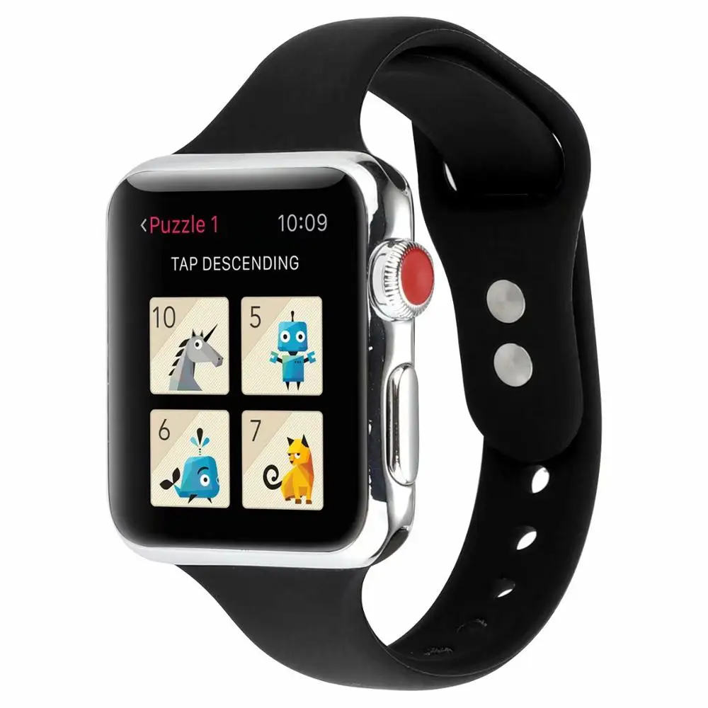 Мягкий силиконовый ремешок для apple watch band 5 4 44 мм 40 браслет iWatch series 3 2 1 42 38