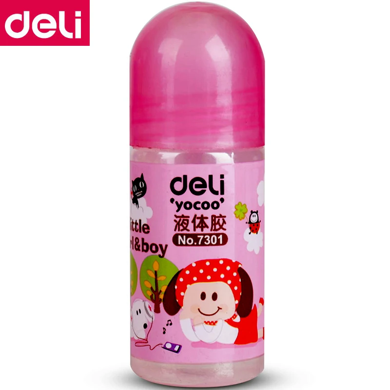 6 шт./кор. Deli 7301 мини клей для воды 35 мл жидкий офиса дома школы студентов оптовая