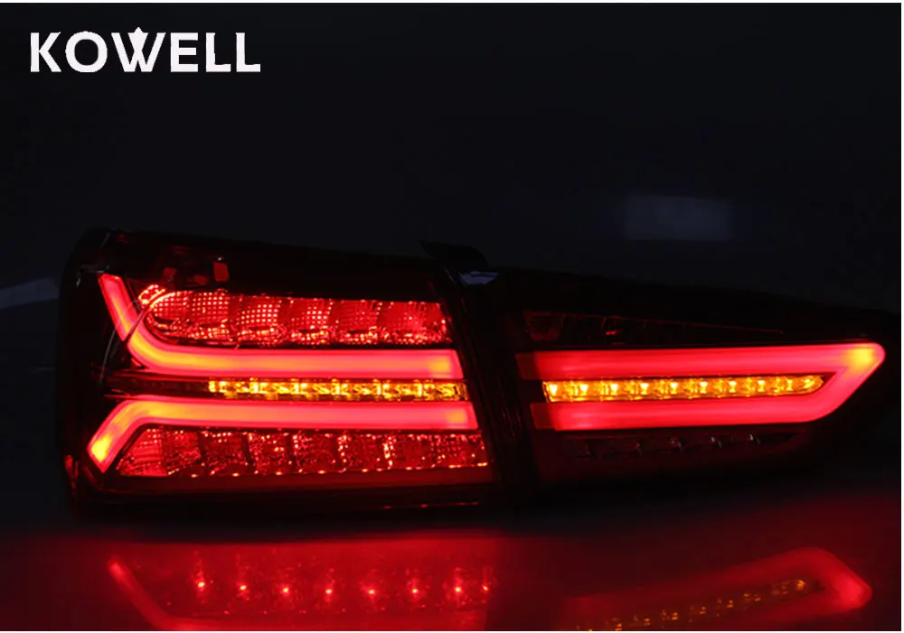KOWELL автомобильный Стайлинг для Chevrolet NEW Malibu задние фонари светодиодные задние фары drl+ сигнал+ тормоз+ обратный стример сигнал поворота