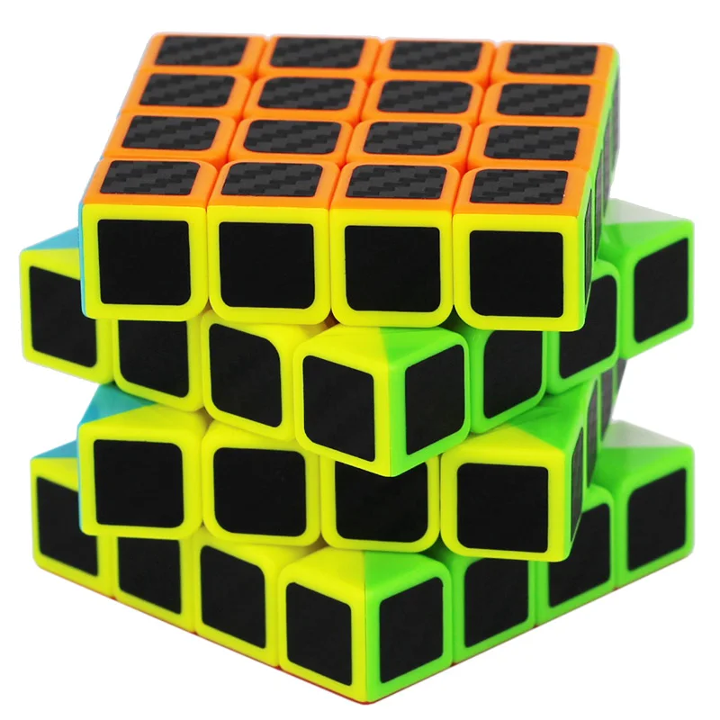Zcube 2018 новый 4x4x4 из углеродного волокна магический куб головоломка скоростной