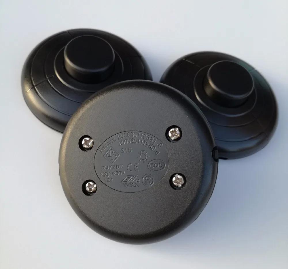 3 шт. Педаль переключения онлайн для ноги Xingxiong 220V 2A педаль для включения света на полу черного цвета