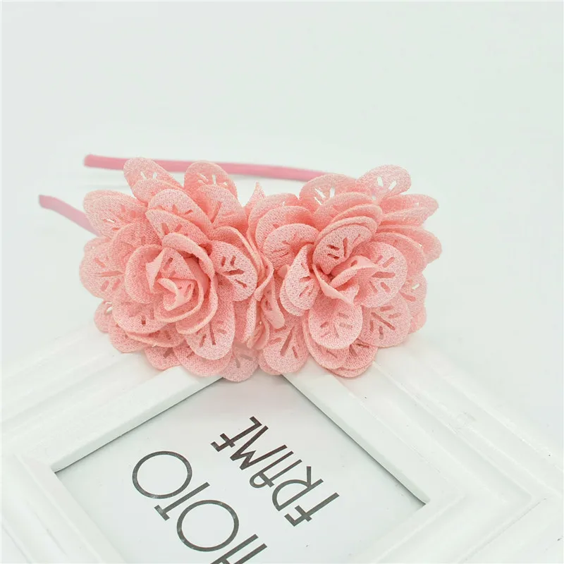 Новинка 2019 украшение для волос с большим цветком многослойный розовый женский