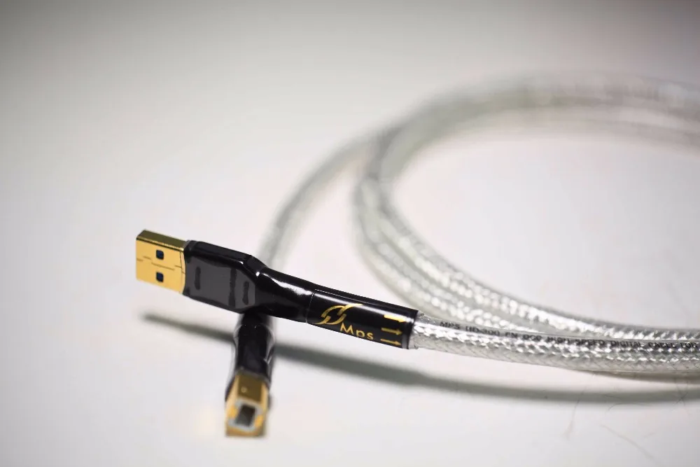 HiFi MPS HD-300 HiFi 99.9997% OCC+ серебряная платформа 24k 10u позолоченный штекер USB2.0 3,0 разъем аудио кабель ЦАП ПК кабель для передачи данных и аудио