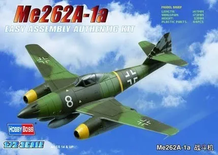 Игрушка Me262A-2a пластиковый истребитель 1:72 Вторая мировая война Германия самолет