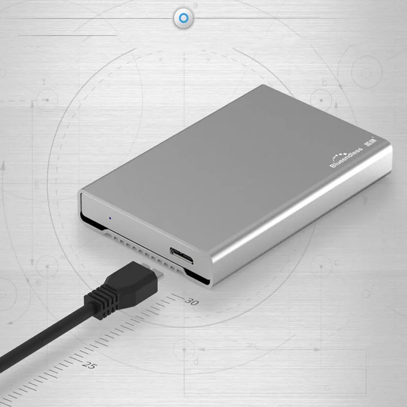 Blueendless ультра тонкий портативный внешний жесткий диск 160 Гб 750 г 1 ТБ HDD устройства