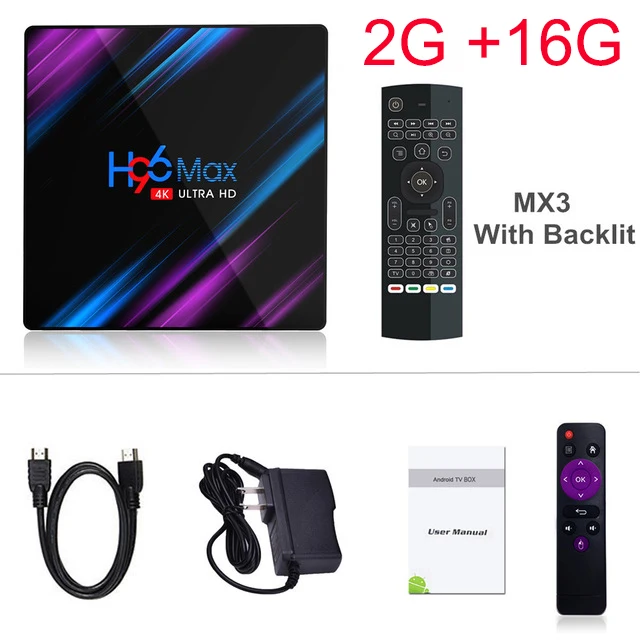 2GB 16GB Add Backlit H96 MAX Android 9 Smart tv BOX 4 Гб 64 Гб Bluetooth 4 к четырехъядерный WiFi Netflix Youtube Google Play домашний аудио медиаплеер - Цвет: 2GB 16GB Add Backlit