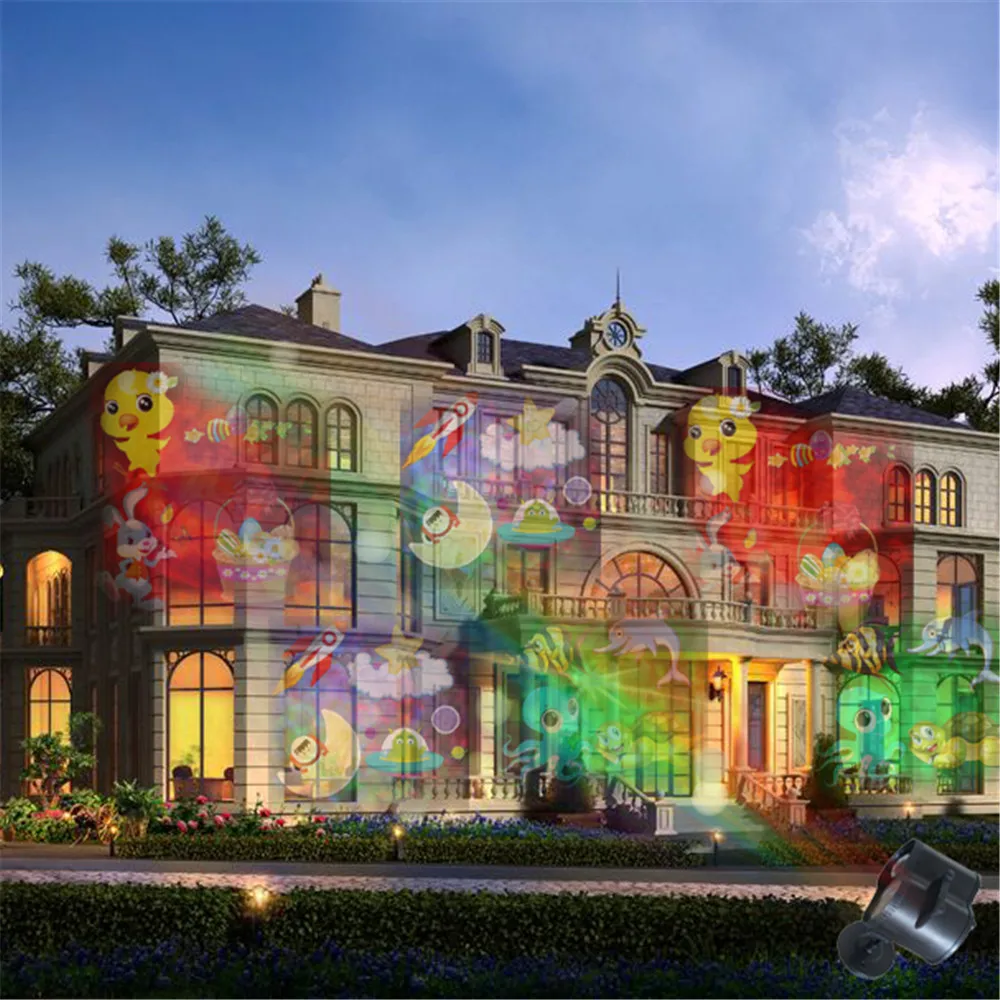 Новый 20 тематические карты Светодиодный проекционный светильник дистанционное