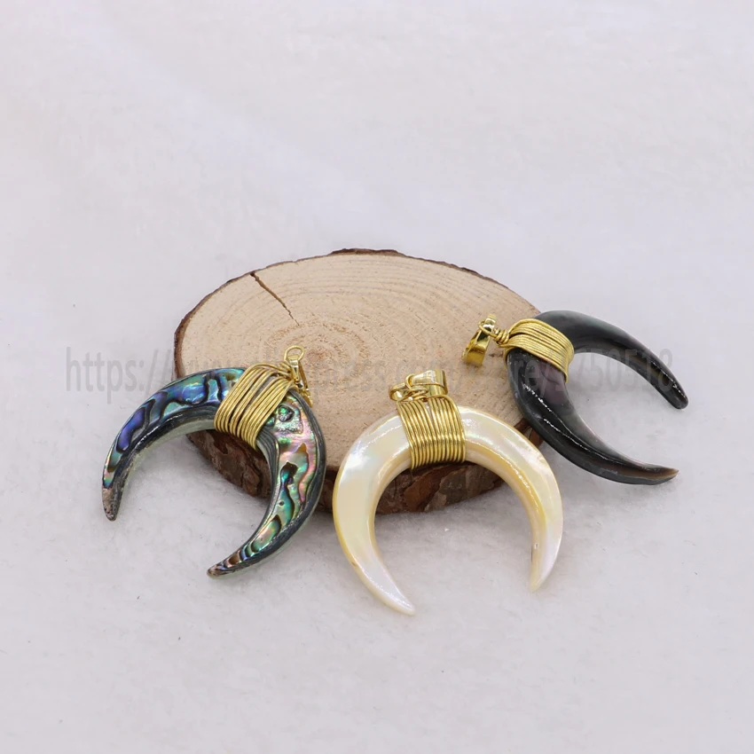 5 шт. подвеска бусина в виде крупного рогатого скота 1403|horn pendant|crescent pendantpendant for jewelry