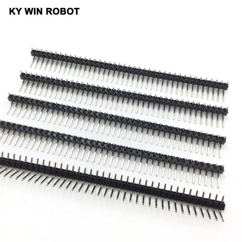 10 шт. 40 контактный Однорядный Штекерный разъем 2 54 мм|hot sale|pin headerstrip connector |
