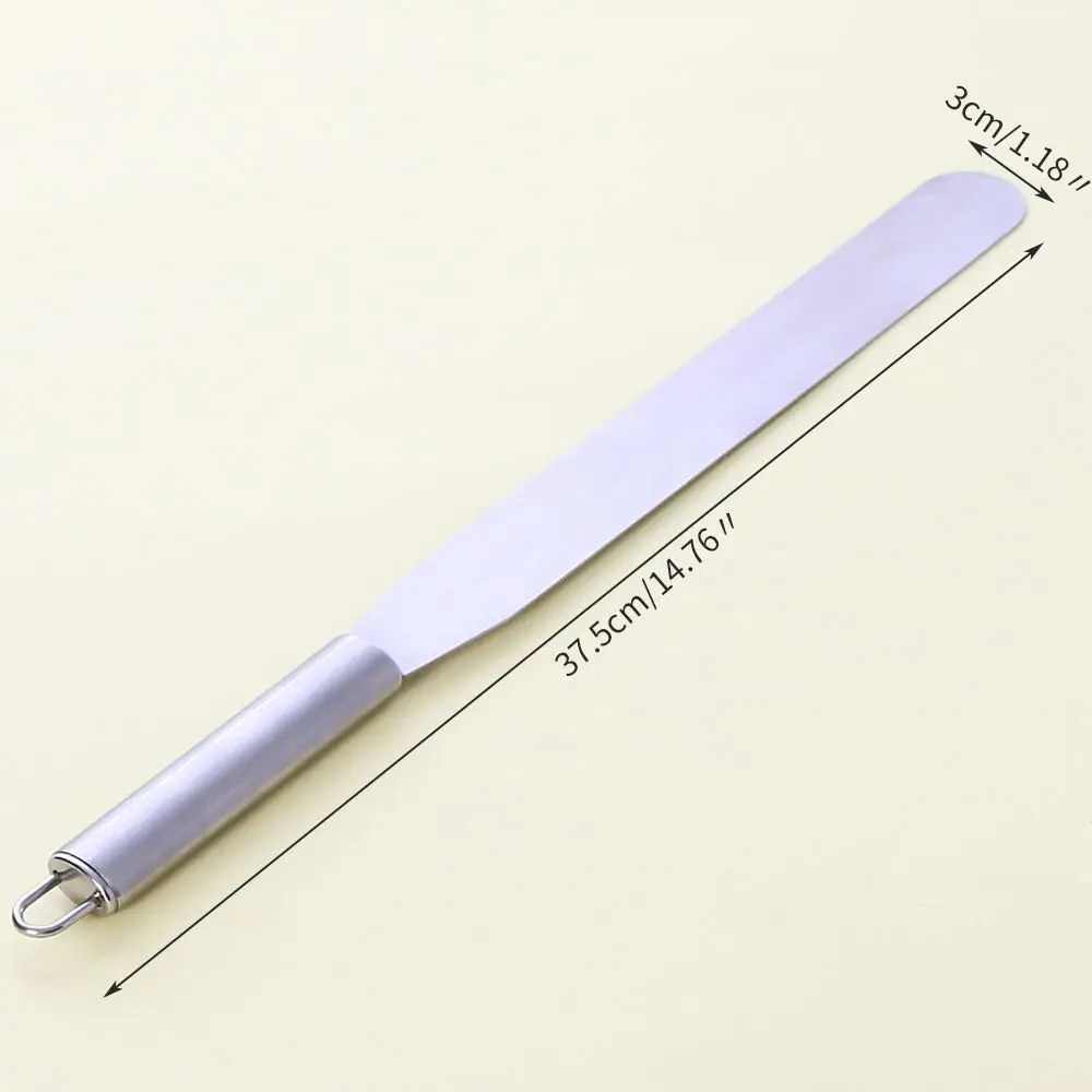 Straight 10 Inches Нержавеющая сталь шпатель прямой сливочное масло скребок Инструменты для украшения торта Fondant(сахарная) Формы для выпечки Кухня инструмент 6/8/10 дюймов - Цвет: Straight 10 Inches