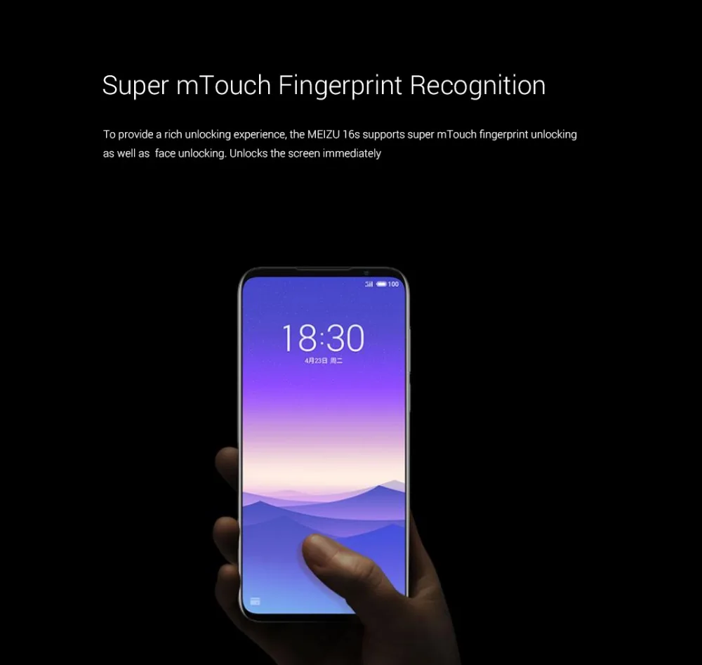 Мобильный телефон Meizu 16 s, 6,2 дюймов, 6 ГБ ОЗУ, 128 Гб ПЗУ, Snapdragon 855, задняя камера 48 Мп+ 20 МП, фронтальная камера 20 МП, 3600 мАч, разблокировка экрана