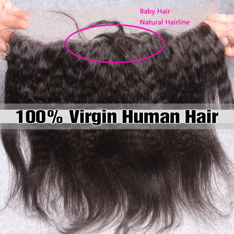 Странный Прямо Кружева Фронтальная Закрытие С Волосами Младенца Топ Малайзии