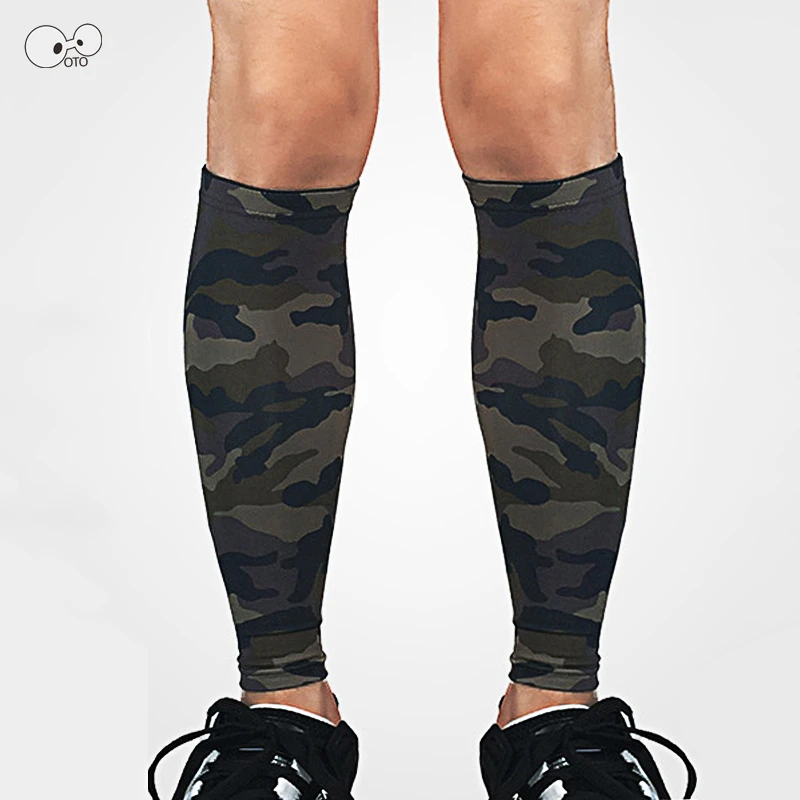 С принтом 2 шт. для мужчин и женщин компрессионные щитки голени основа