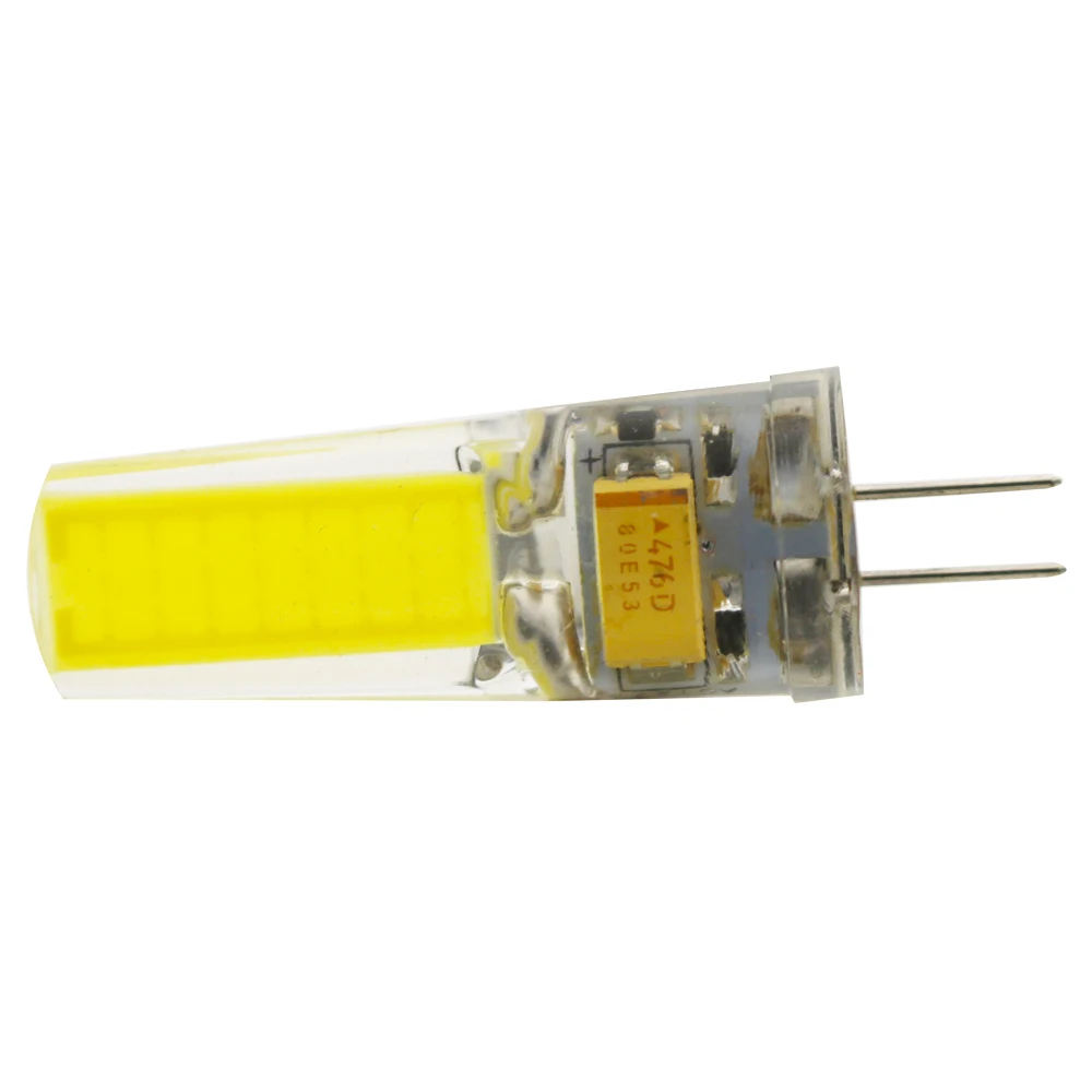 12 шт./лот G4 мини светодиодная лампа AC V/220 V 3 5 W COB Светодиодная использовать в