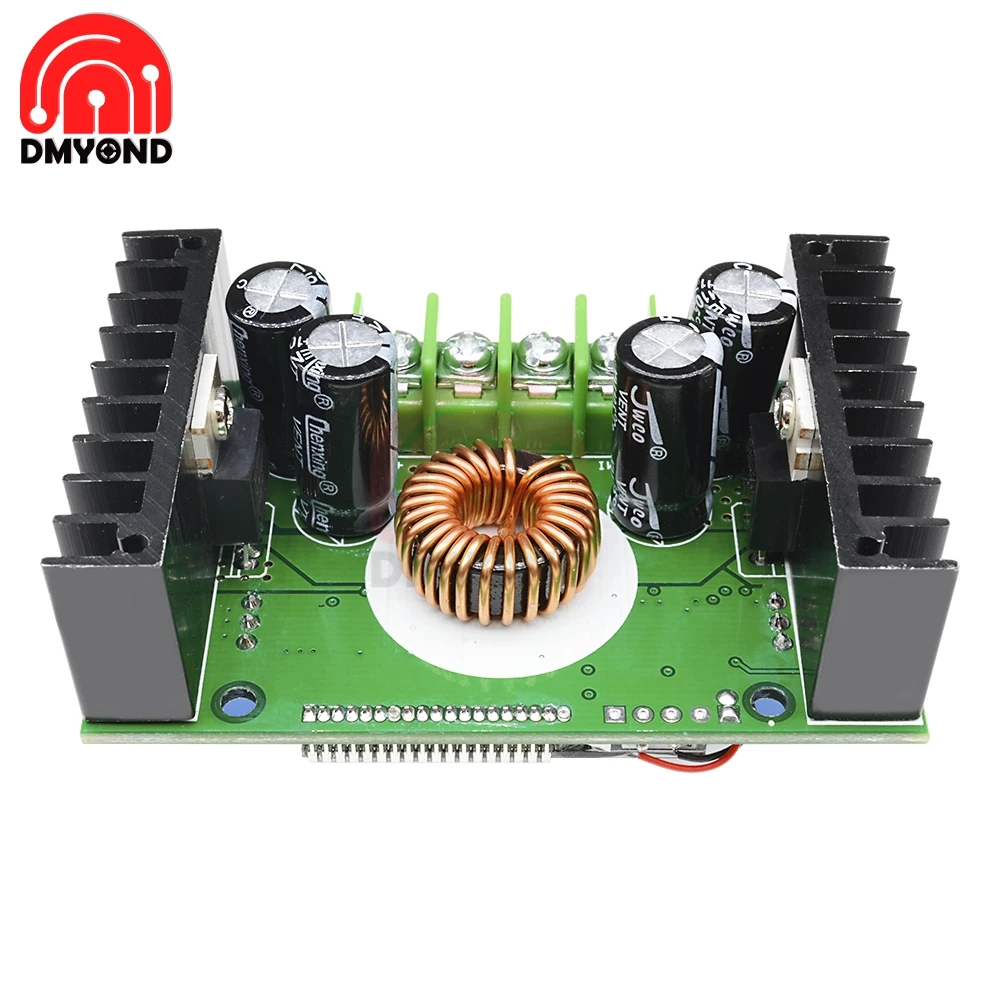 Adjustable 10A lcd двойной дисплей Регулируемый CC CV повышающий источник питания модуль повышающего преобразователя доска с корпусом корпуса