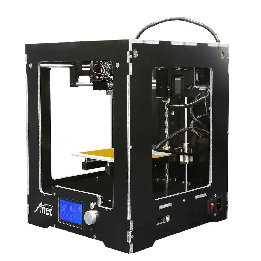 2017 Лидер продаж! Anet A3 Полный акриловый Собранный 3d принтер LCD12864 Алюминиевый