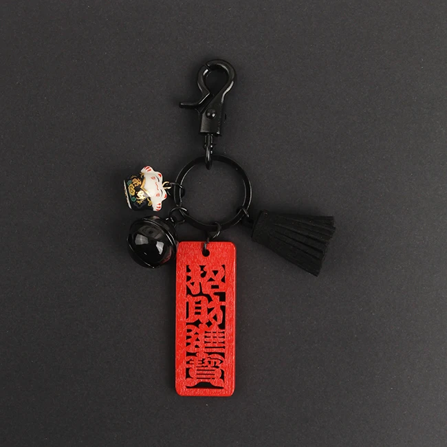 Мультфильм Maneki Neko Lucky Cat Fat Plutus кот, животное, кукла Брелоки для ключей связка для ключей Женская Автомобильная сумка Подвеска Брелоки D244