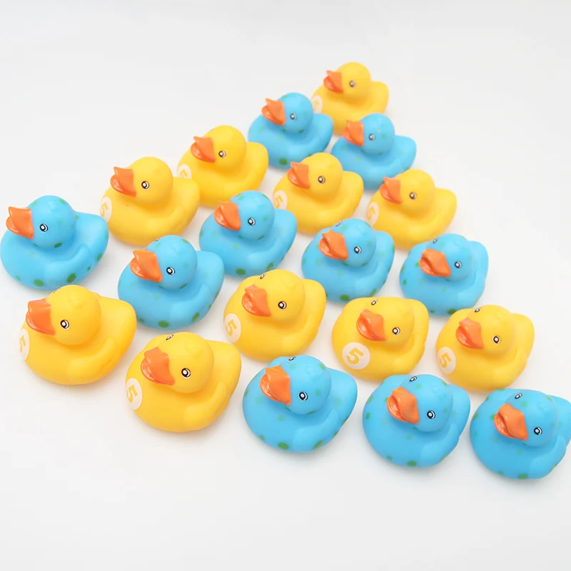 20 шт. оптовая продажа резиновая Классические игрушки Маленькая желтая утка и