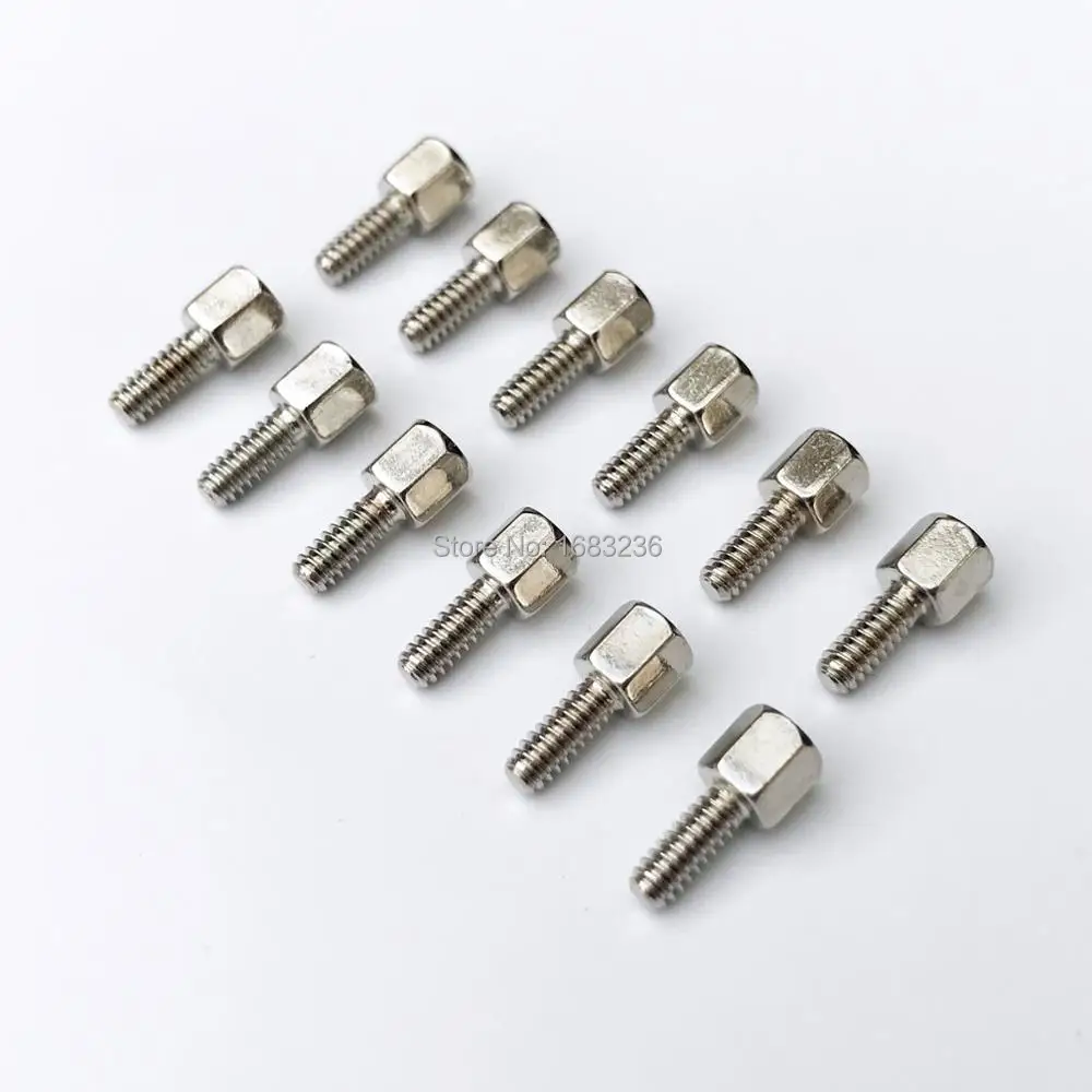 25X латунная медь#4-40x5+ 7 M-F Male-female шестигранный цилиндр противостояние прокладка Винт Гайка для материнской платы VGA DB9 DVI COM порт