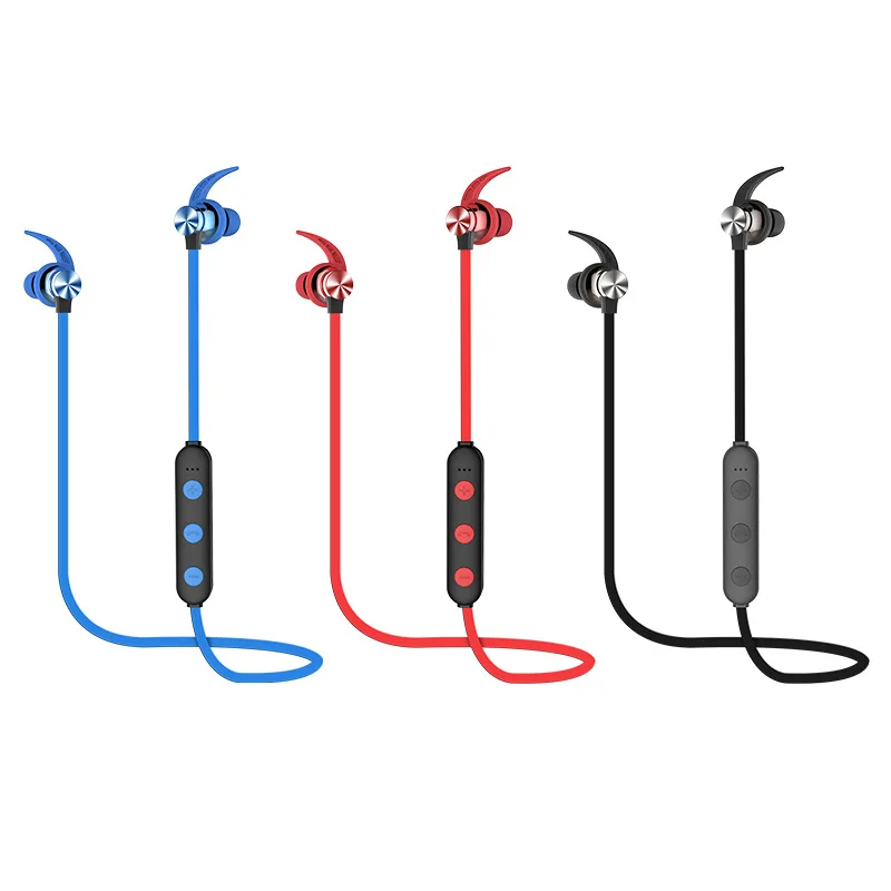 Беспроводные наушники Bluetooth 5,0, спортивное магнитное притяжение, поддержка tf-карты, гарнитура, свободные руки, стерео с микрофоном