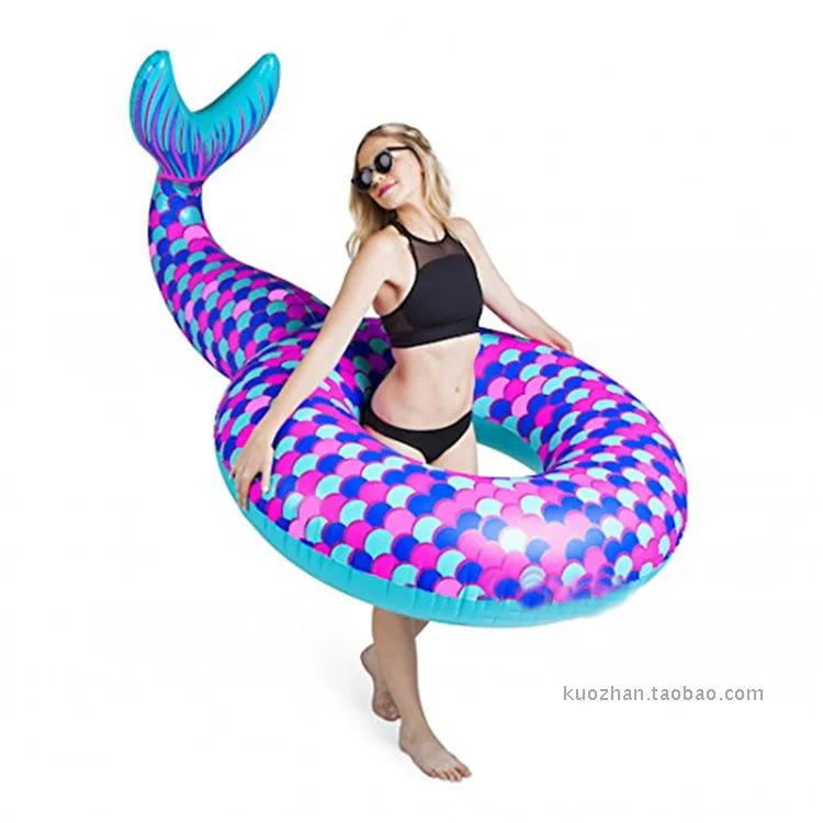 180 см надувное кольцо Русалочки для плавания взрослых детей поплавок бассейна