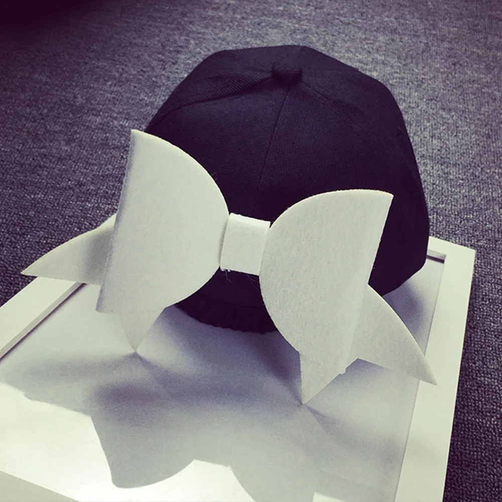 Модная кепка большого размера в горошек с большим бантом хлопковая бейсболка для