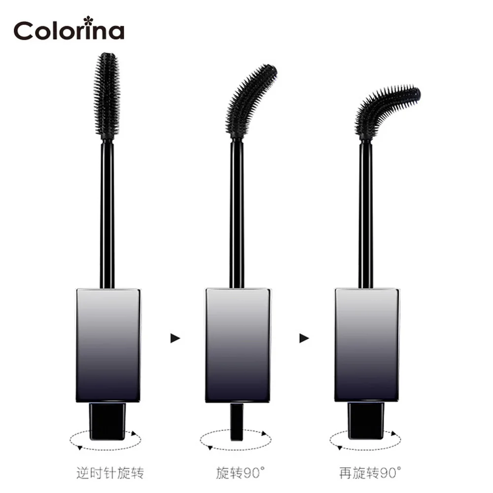 COLORINA 4D широкоугольный тушь для ресниц водостойкий Rimel 3d тушь для ресниц для наращивания ресниц Черный утолщающие удлинение Eye косметика для ресниц - Цвет: Wide Angle Mascara