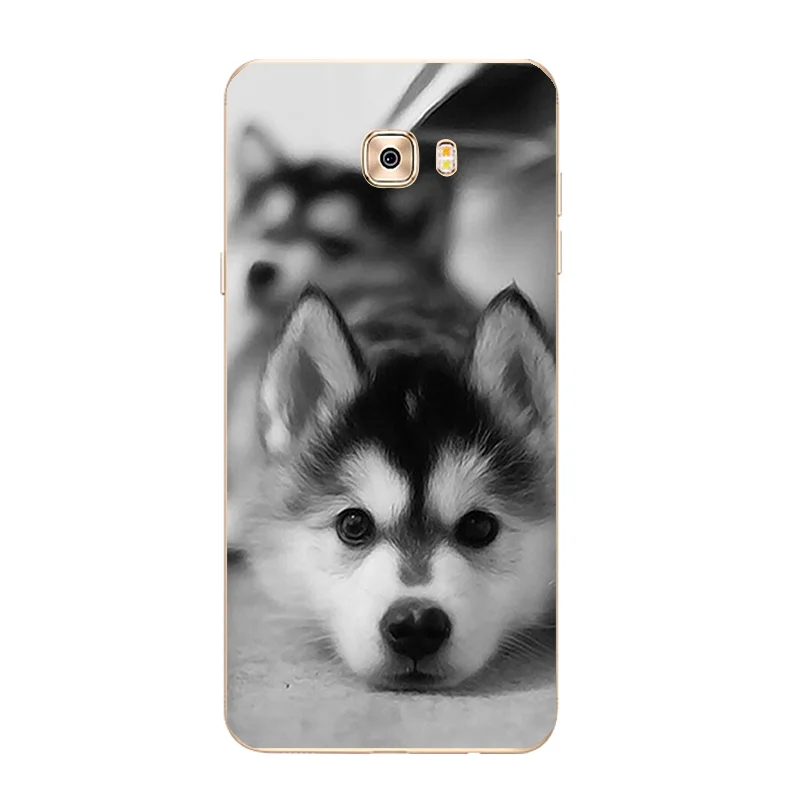 DIY Cases For Samsung Galaxy A7 2017 A7200 C7 / Pro Cover 2015 2016 A700 A710 Soft TPU Pets Dogs Printing Coque |