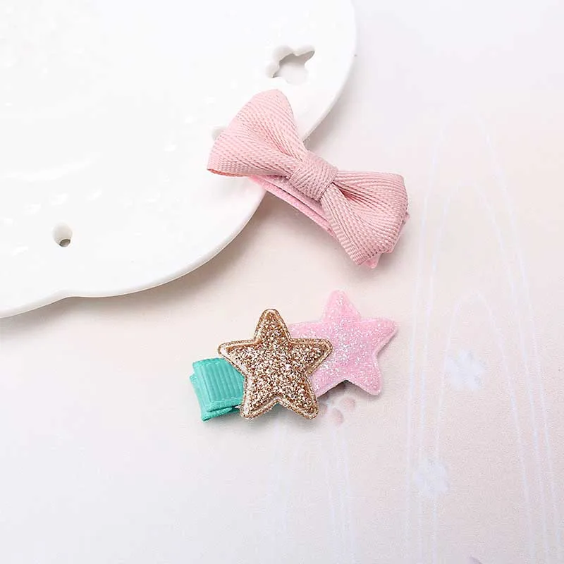 M MISM/2 шт. милые шпильки заколка для волос в горошек с бантом девочек детские