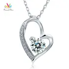 Цепочка с подвеской в виде сердца из серебра 925 пробы