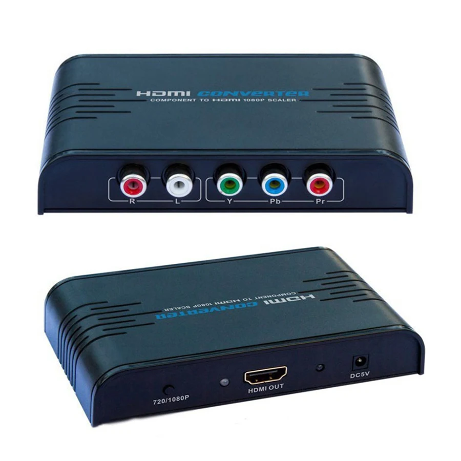 Новый компонент видео YPbPr в HDMI преобразователь коробка освещение и аудио R/L