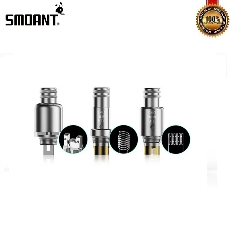Оригинальная сменная пустая Форсунка картриджа Smoant Pasito Pod с катушкой MTL Ni80
