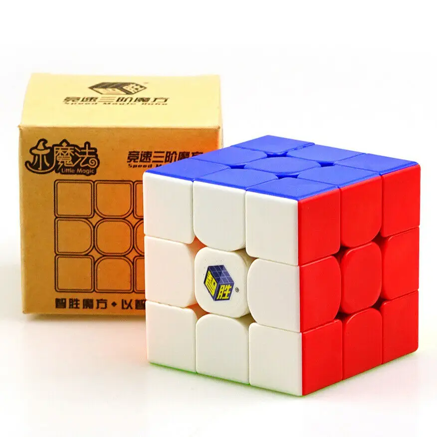 

YuXin Little 3x3x3 Speed Contest Magic Cube Twist Puzzle Toy Stickerless 3D IQ Game Fancy Cubic Brain Teaser Ultra-Smooth ABS