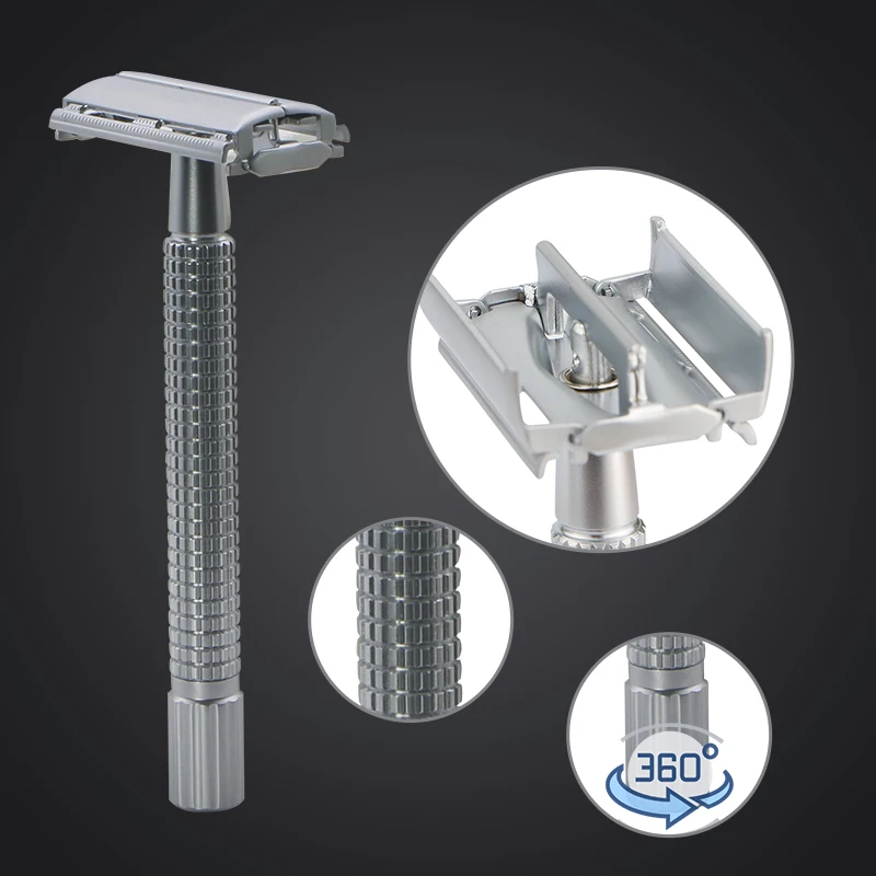 Бритва HAWARD мужская с двойной оправой безопасная матовая ручная бритва длинной