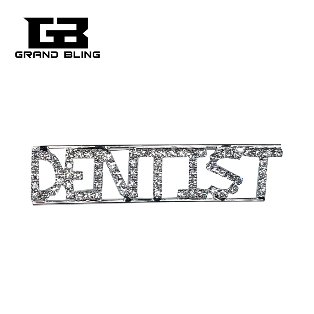 Брошь из кристаллов стоматолог Нагрудный значок|crystal brooch|brooch jewelrylapel pin |