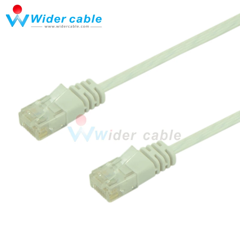 1ft белый Цвет 8P8C cat6 патч-корд с плоским UTP utp сетевой кабель волна куртка |