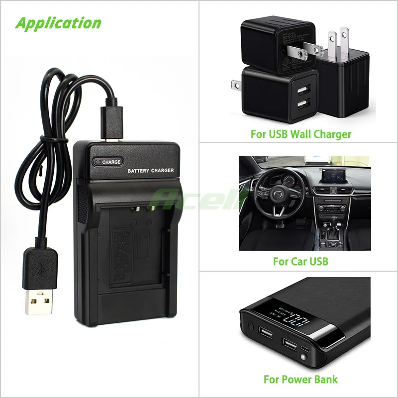 Зарядное устройство USB для Nikon COOLPIX S5100 S4000 S3000 S700 S600 S570 S520 S500 S230 S220 S210 S203 S200 S80
