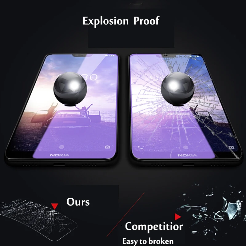 3D полная защита от синего излучения закаленное стекло для Samsung Galaxy S9 S8 Plus Защитное