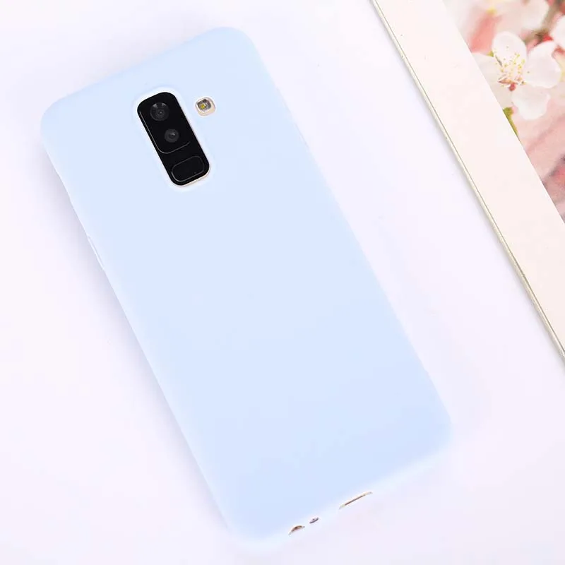Силиконовый матовый чехол для samsung Galaxy A6 A8 плюс J4 J6 J8 J3 J5 J7 Prime S7 Edge Note 8 9 ярких крышка
