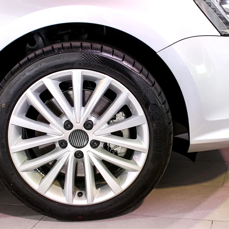 4 шт. 65 мм углеродное волокно обод колеса крышки украшения для Jetta Passat Tiguan Touareg ЗАМЕНИТЬ OEM 3B7601171