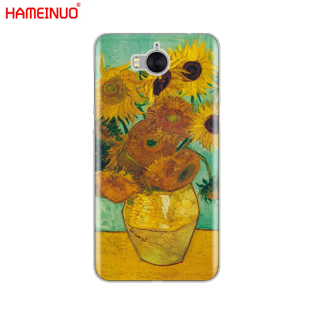 HAMEINUO Van Gogh чехол для сотового телефона с изображением звездной ночи huawei honor 3C 4X 4C 5C