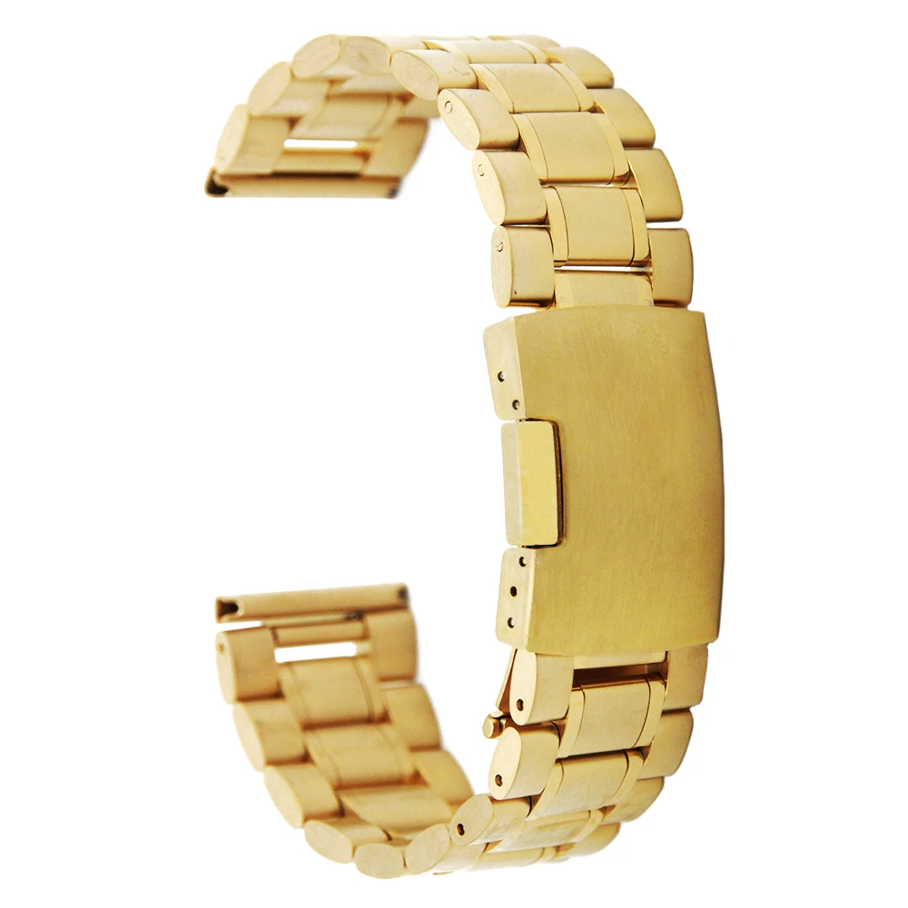 Stainless Steel Watch Band 14mm 16mm 18mm 19mm 20mm 21mm 22mm 24mm 26mm Universal Watchband Metal Strap Wrist Loop Belt Bracelet