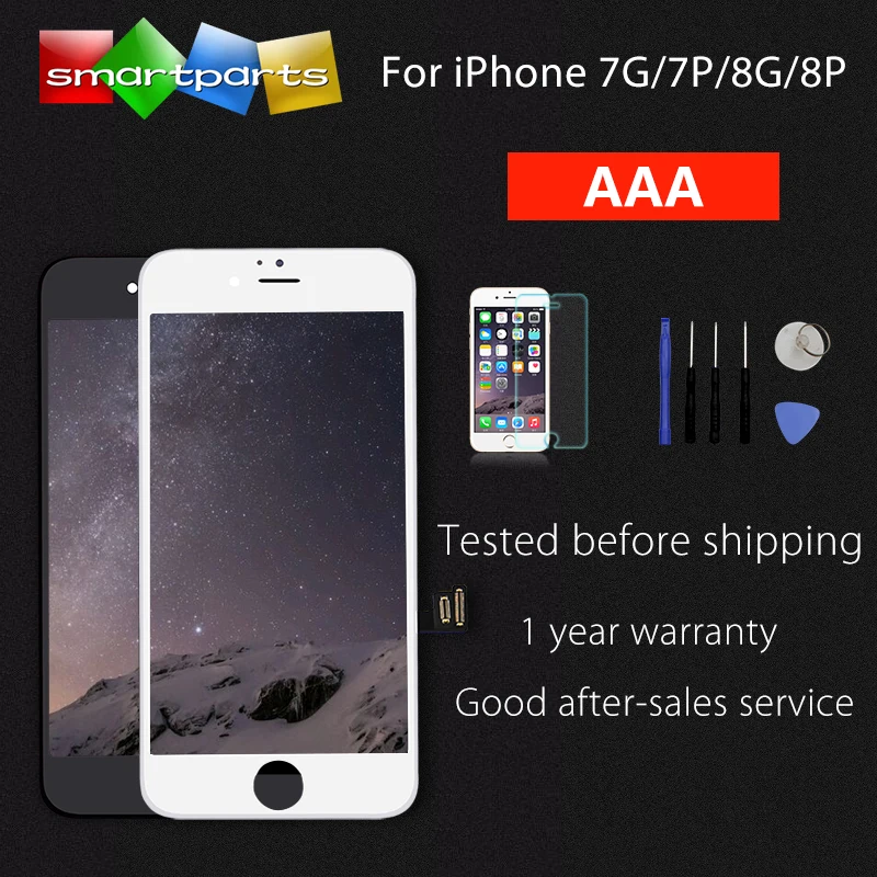Класс AAA + lcd для iPhone 7 Plus 8 сенсорный экран дисплей дигитайзер сборка Замена pantalla